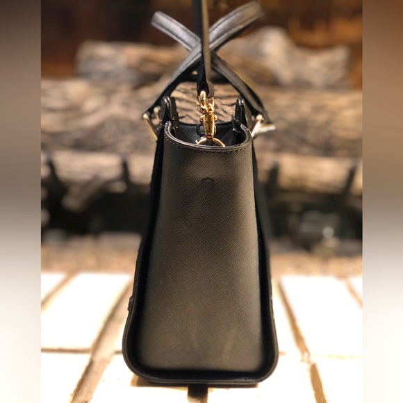 💥Moving to @the_bag_guy💥 Kate Spade - Laurel Way Hadlee Black Jeweled Satchel - Picture 8 of 12